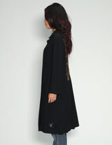 Party Back Coat - Gold Sequin - Black