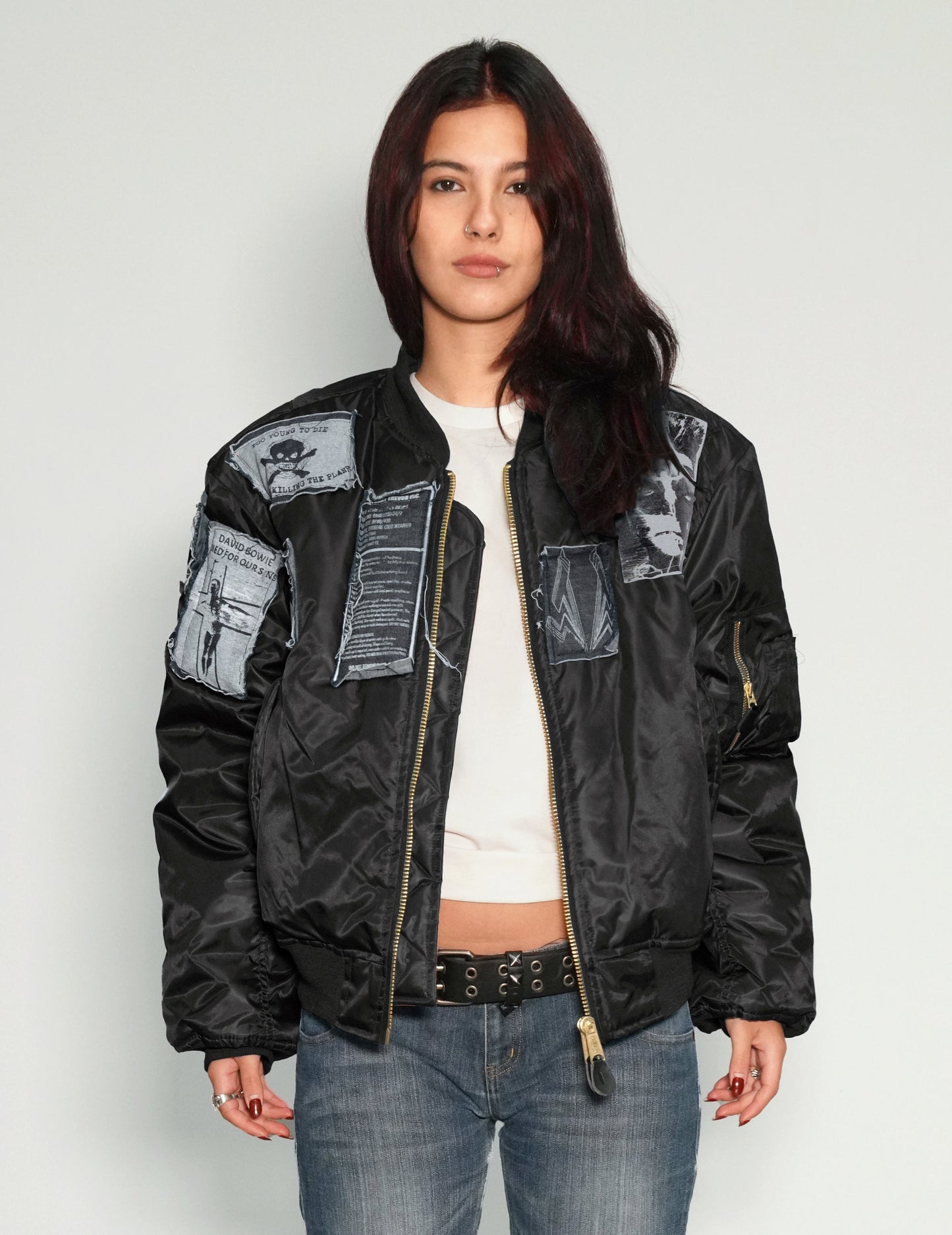 MA-1 Patched Bomber in Black