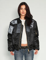 MA-1 Patched Bomber in Black