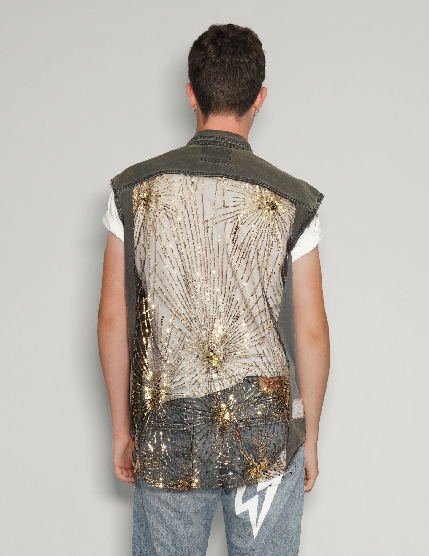 Party Back Denim Vest.