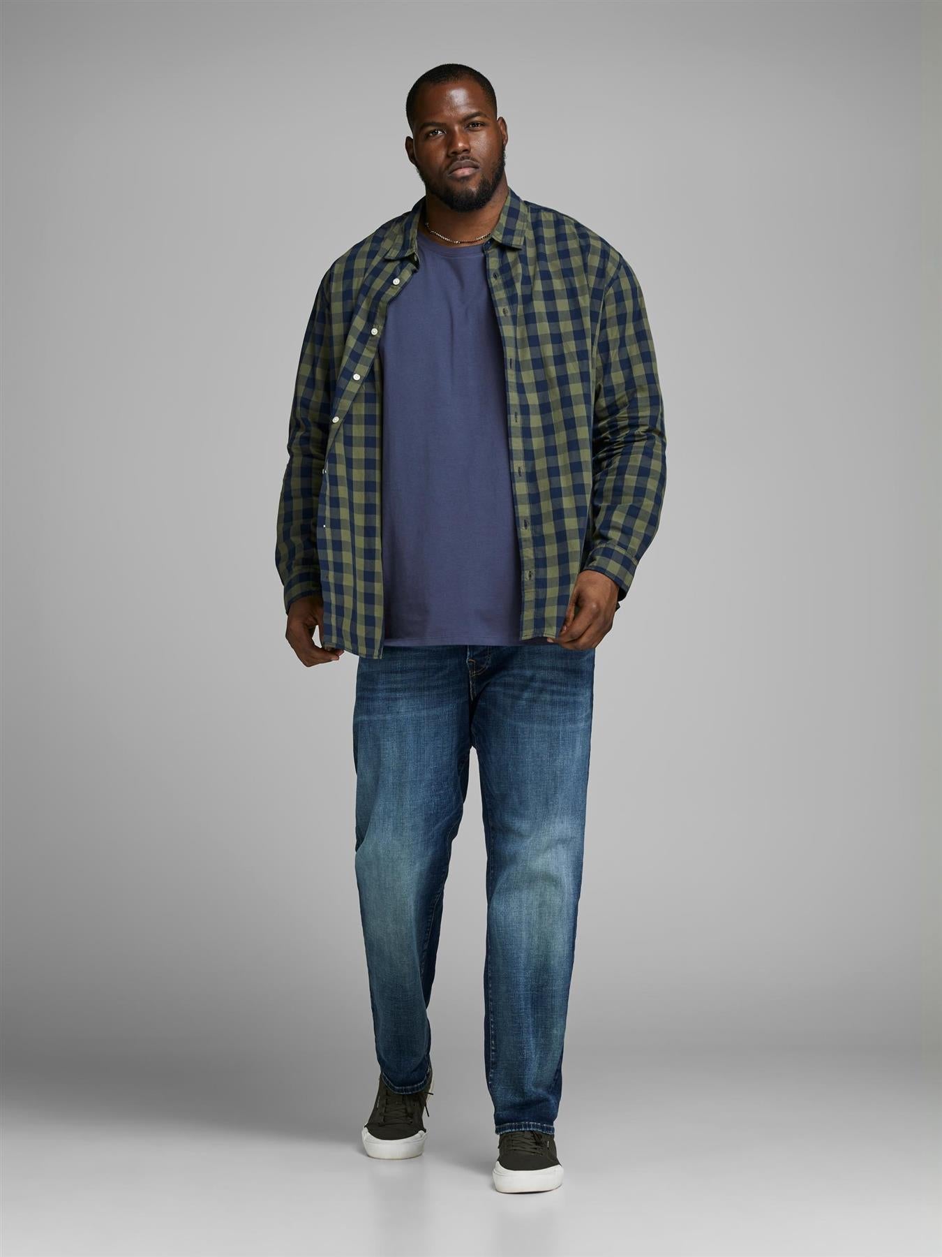 Jack & Jones Mens Plus Size Organic Cotton Basic Tee