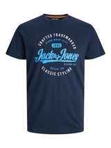 Jack & Jones Plus (12245500) JJMIKK Crew Neck T-Shirt in 3 Colour Options 1XL to 6XL
