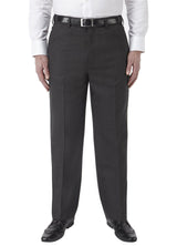 SKOPES Mens Extra Tall Wool Blend Formal Trousers in Charcoal (Wexford)