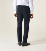 Skopes Tapered Fit Harcourt Suit Trouser For Men in Navy Ink Tweed Effect, 30W-42W
