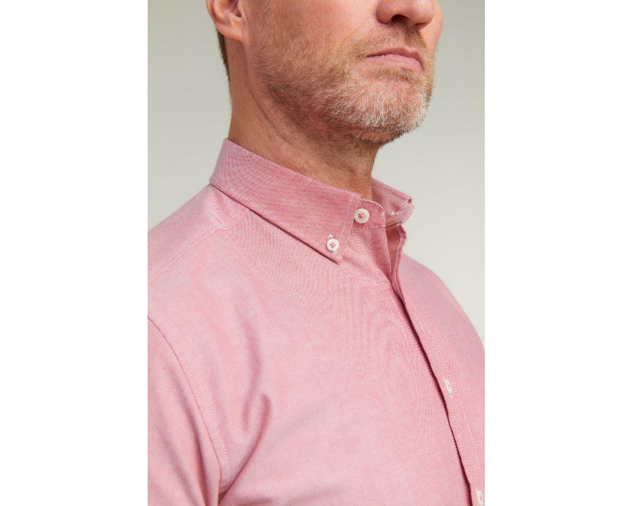Double Two Men's Plus Size Oxford Casual Shirt in 3 Colour Options 2XL to 5XL (DTLS1109)