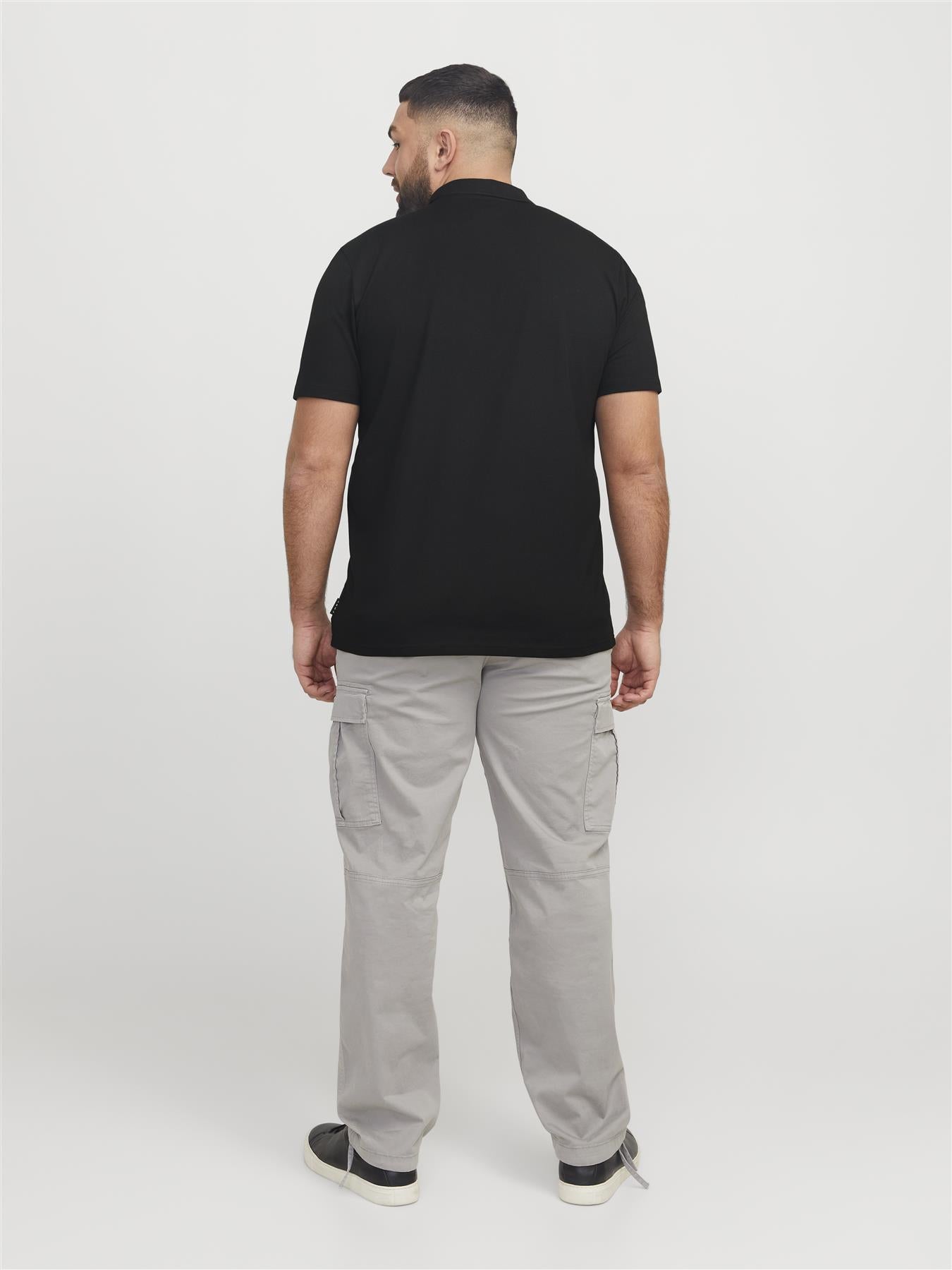 Jack & Jones Short Sleeves Polo Shirt For Men (JCOFUSION PIQUE) in 3 Colours, 4XL-7XL