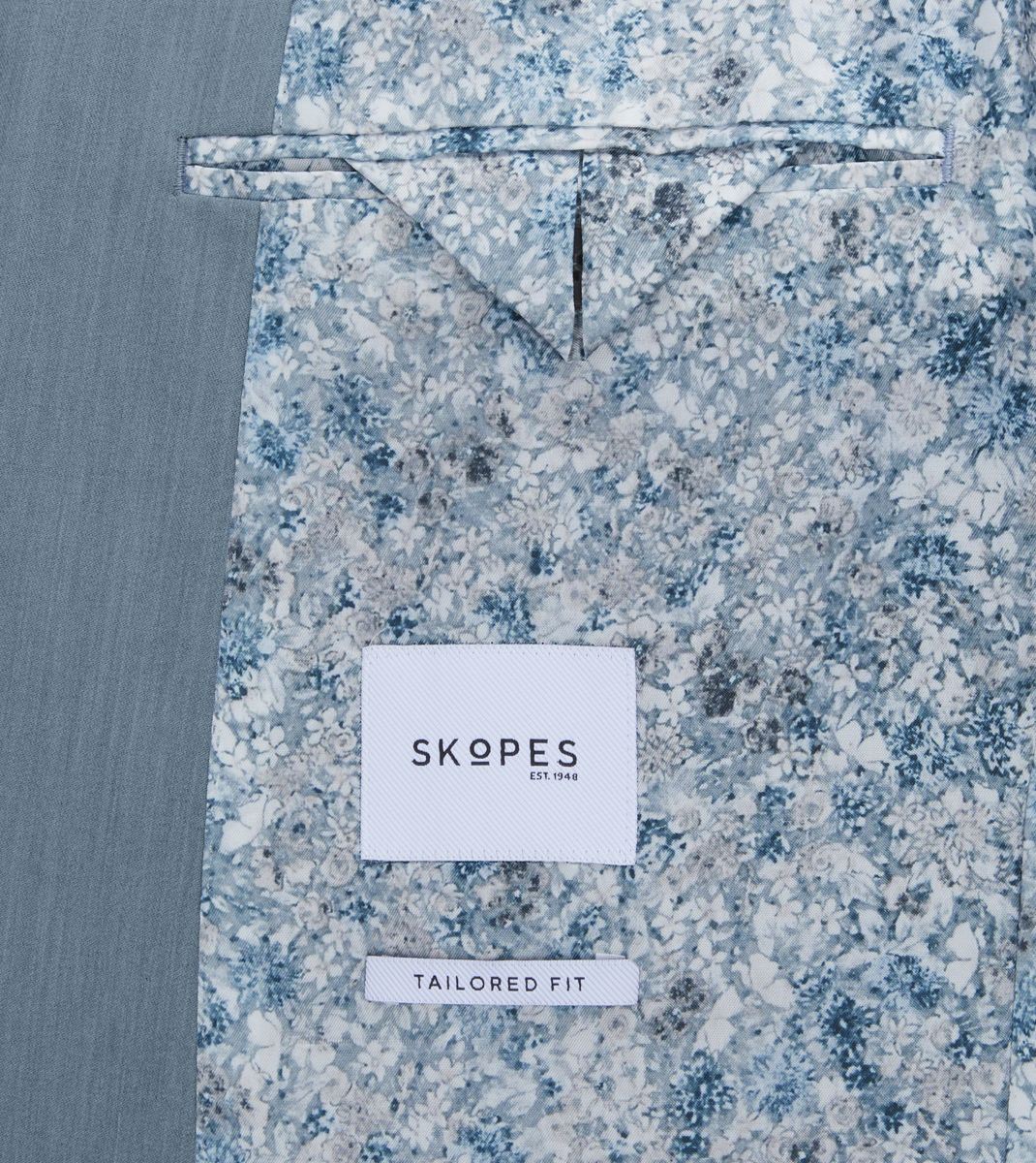 Skopes Beckett Suit Tailored Fit Jacket For Men in Pale Blue, 36S-64L