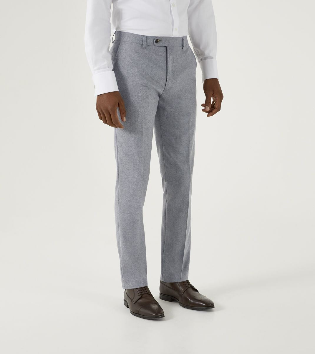 Skopes Jodrell Suit Tailored Fit Trouser For Men ins Silver, 28W-58W