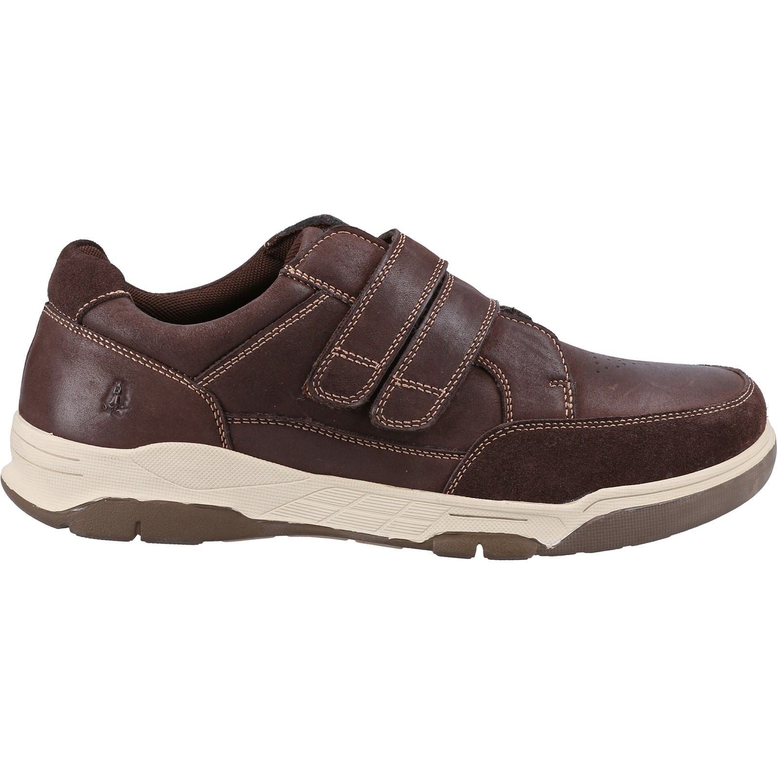 Hush Puppies Double Strap Touch Fastening Classic Shoe For Men (Fabian) in 2 Colours, 6-12