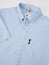 Ben Sherman Mens Big Size Short Sleeve Organic Cotton Oxford Shirt (65095) 2XL-5XL, 4 Colours