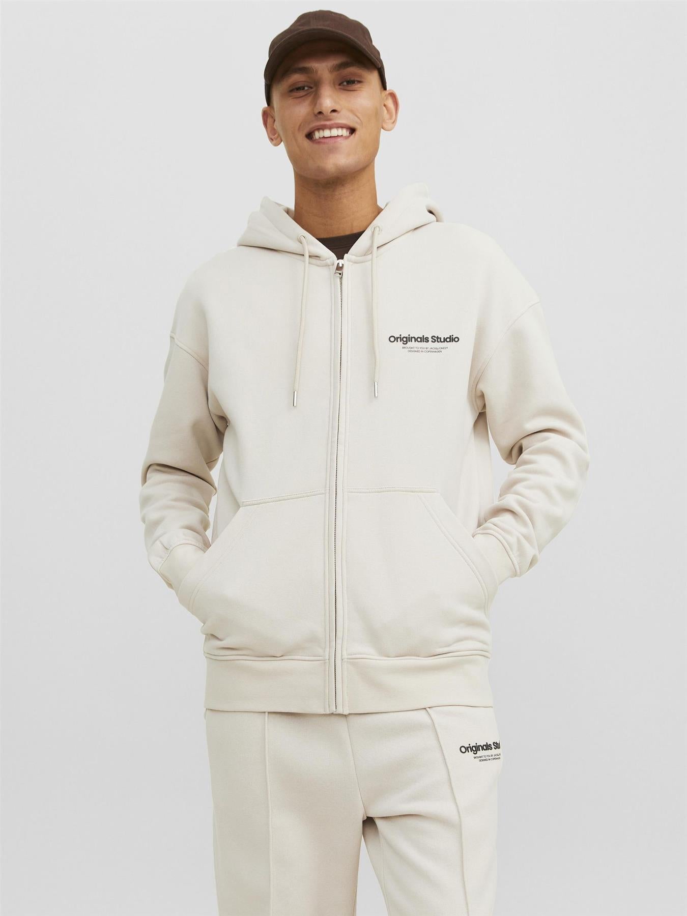 Jack & Jones Sweatshirt Zip Hoodie For Men (JORVESTERBRO) in 2 Colours, L-XL