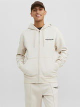 Jack & Jones Sweatshirt Zip Hoodie For Men (JORVESTERBRO) in 2 Colours, L-XL