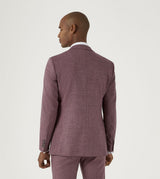 Skopes Slim Fit Jodrell Suit Jacket For Men in Berry Marl, 34R-50R