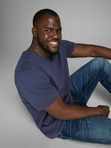 Jack & Jones Mens Plus Size Organic Cotton Basic Tee