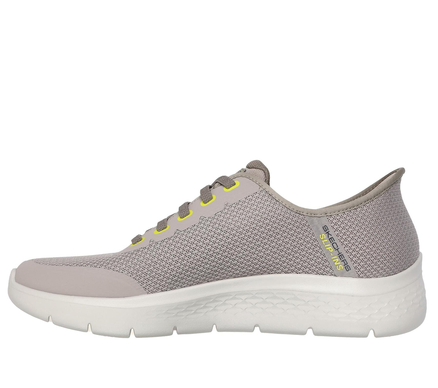 Skechers Slip On Shoe For Men Go Walk Flex Netro Slip-Ins in Taupe, 6-15