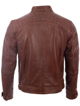 44T9 Men's Biker Jacket - Cocoa
