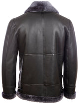JEE2 Men's Shearling Jacket - Black/Snowtop Fur