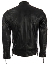 CXUS Men's Racing Biker Jacket - Black