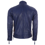 CXUS Men's Racing Biker Jacket - Ocean Blue