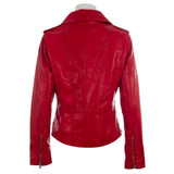 AGSM Women's Biker Jacket - Red