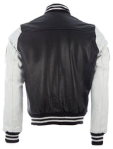 VZH7 Men's Varsity Jacket - Black/White