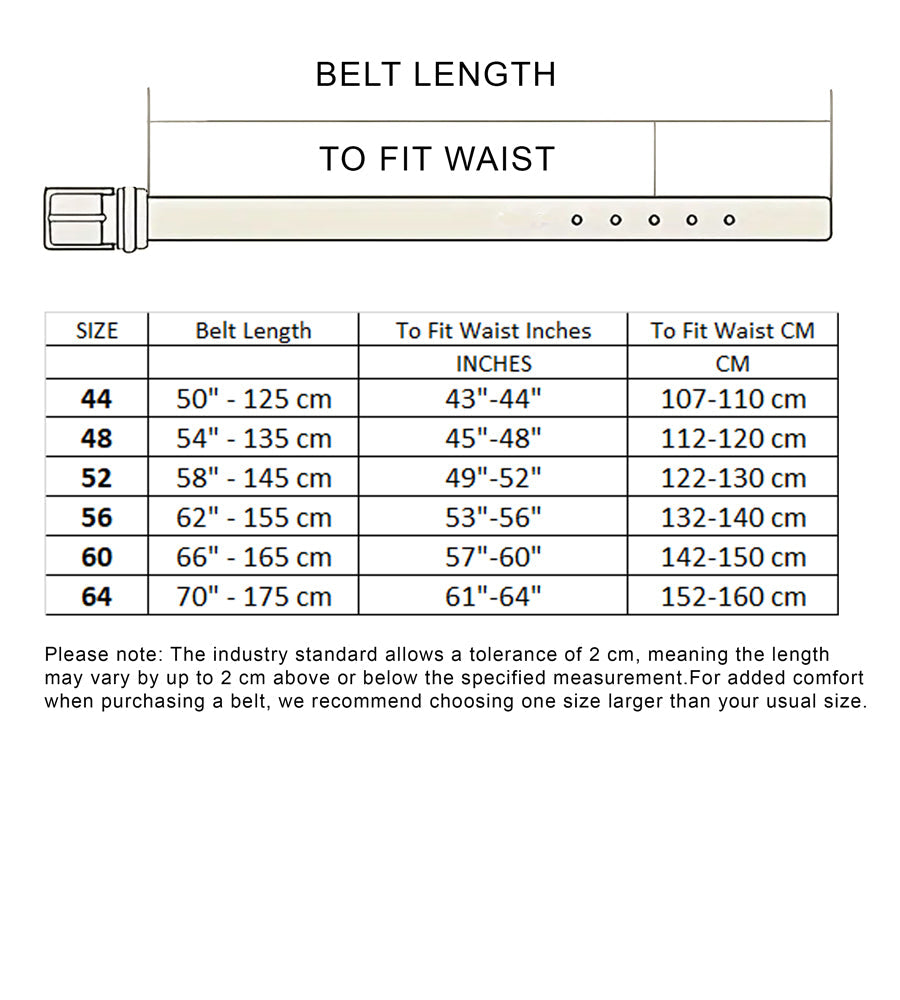 Duke London Four Stitch Line Square Buckle Bonded Leather Belt