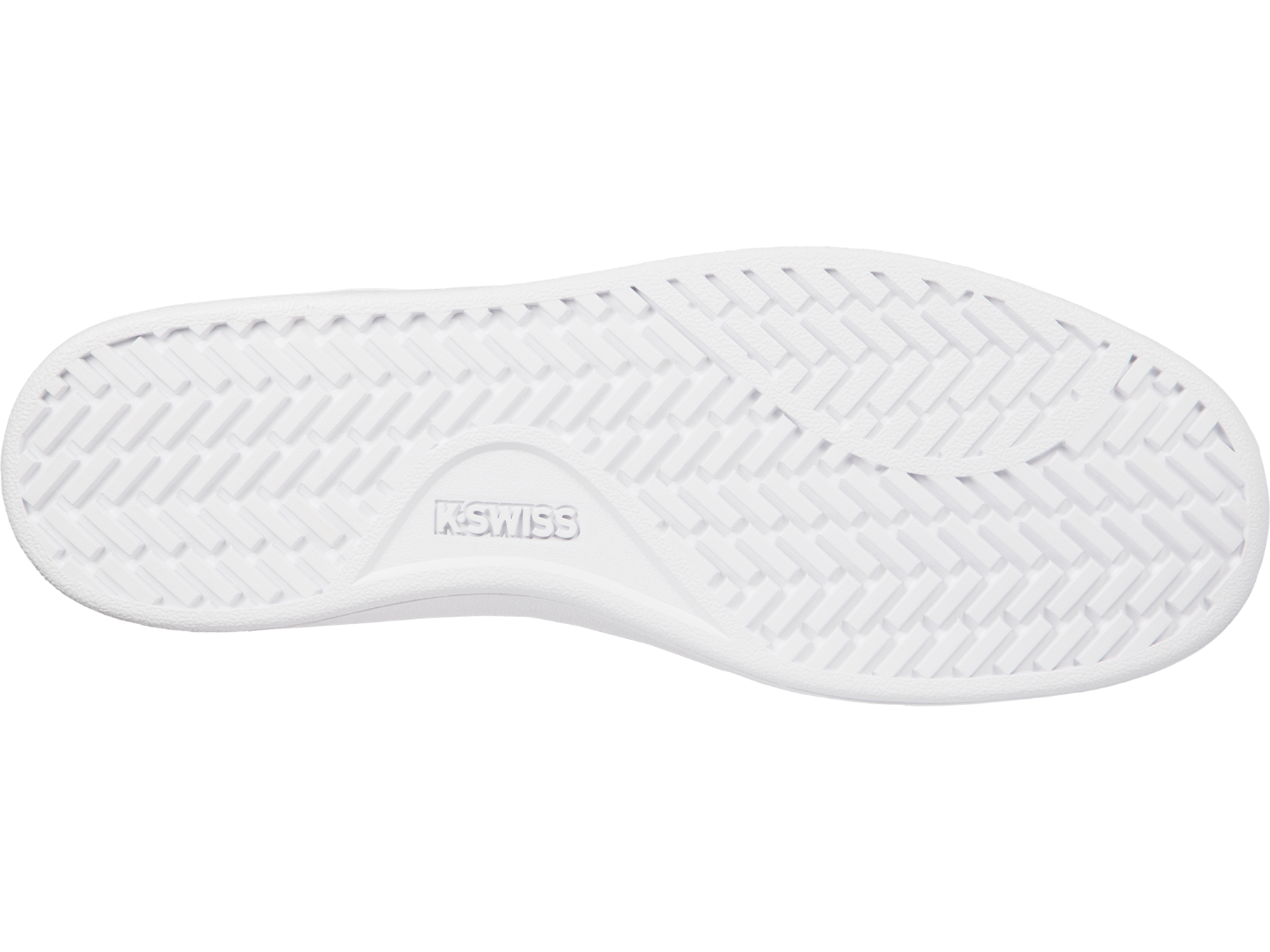 K-Swiss Mens Clean Court Leather Sneakers in White/Black/Cowhide