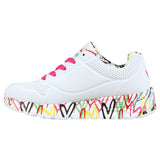 Skechers (GAR314976L) Childrens Sports Uno Lite Lovely Luv in UK 1.5 to 13.5