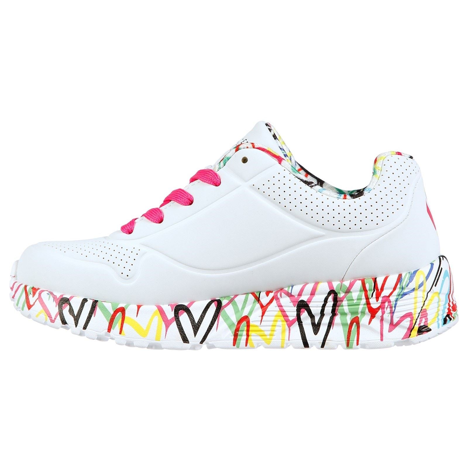 Skechers (GAR314976L) Childrens Sports Uno Lite Lovely Luv in UK 1.5 to 13.5