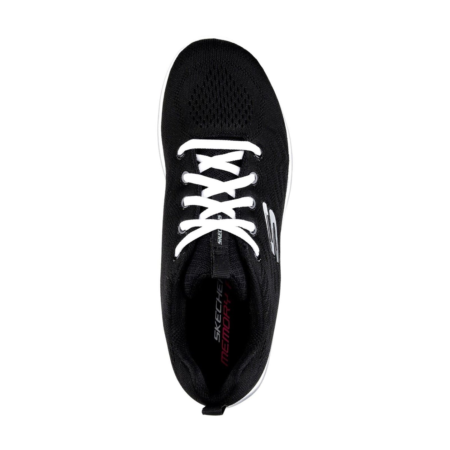 Skechers (GAR12615) Women's Graceful Get Connected Sports Shoe in Black/White 3 to 8