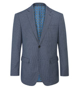 Skopes Doug Textured Tailored Fit Jacket For Men in Blue, 36S-62L