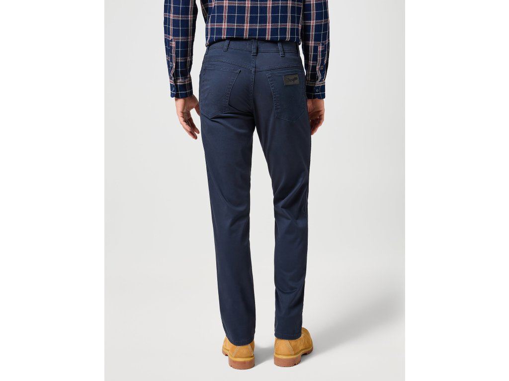 Wrangler Texas Stretch Trouser Chino for Men 112356791 in Dark Navy, Waist 38-44