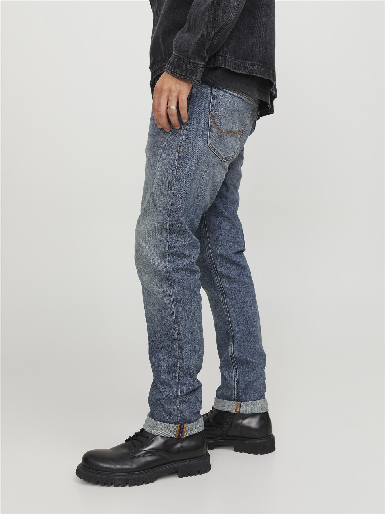 Jack & Jones Slim Fit Jeans - JJIGLENN JJCOLE AM 271 NOOS in Blue Denim , 28W-36W