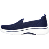 Skechers (GAR124401W) Women's GOwalk Arch Fit Grateful Wide Sports Shoe in Navy/White 4 to 8