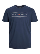 Jack & Jones Plus (12245480) JJELLIOT Logo Crew Neck T-Shirt in 2 Colour Options 1XL to 6XL