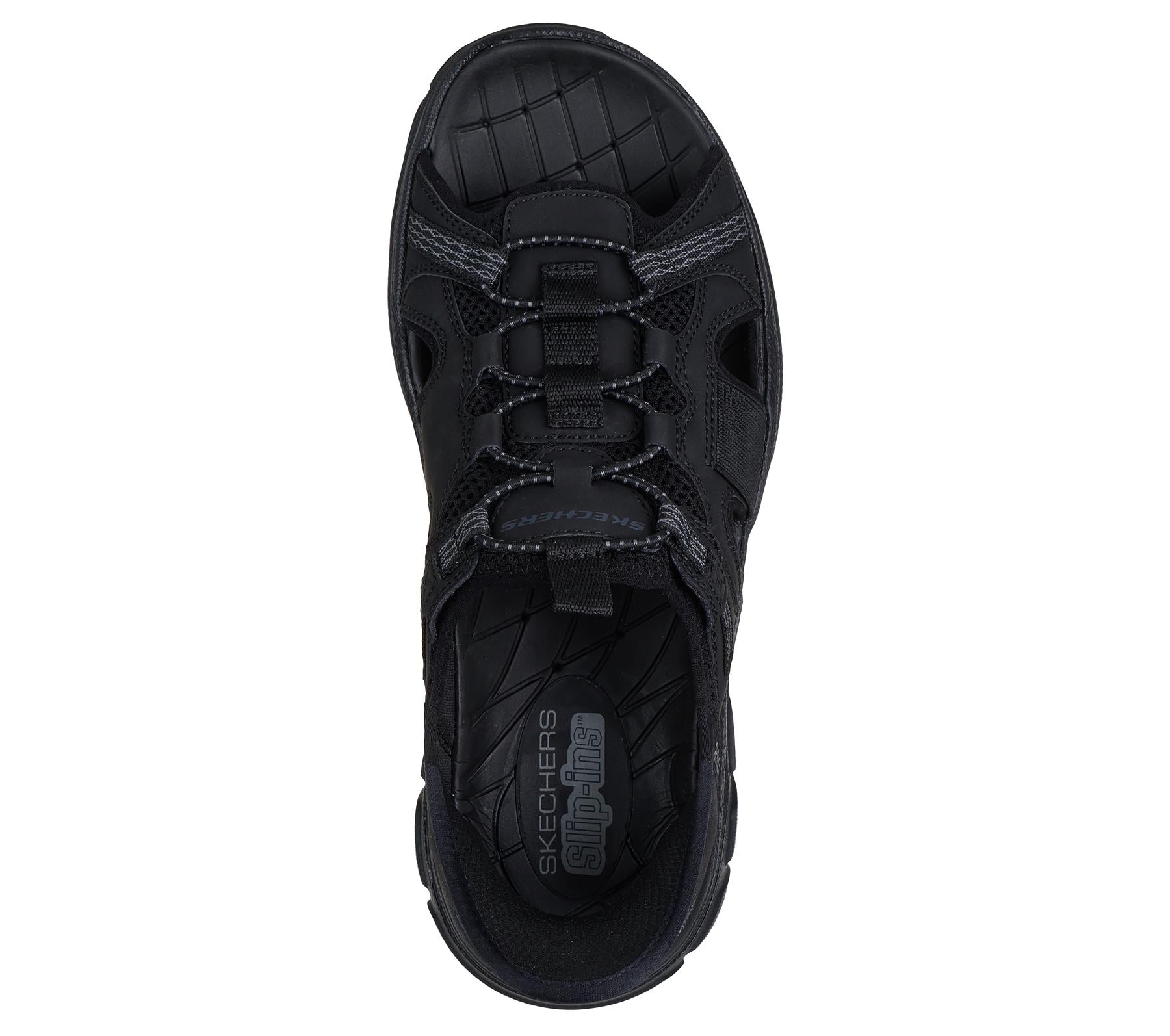 Skechers Slip On Sandal For Men Revolted Merrick in Black, 6-13