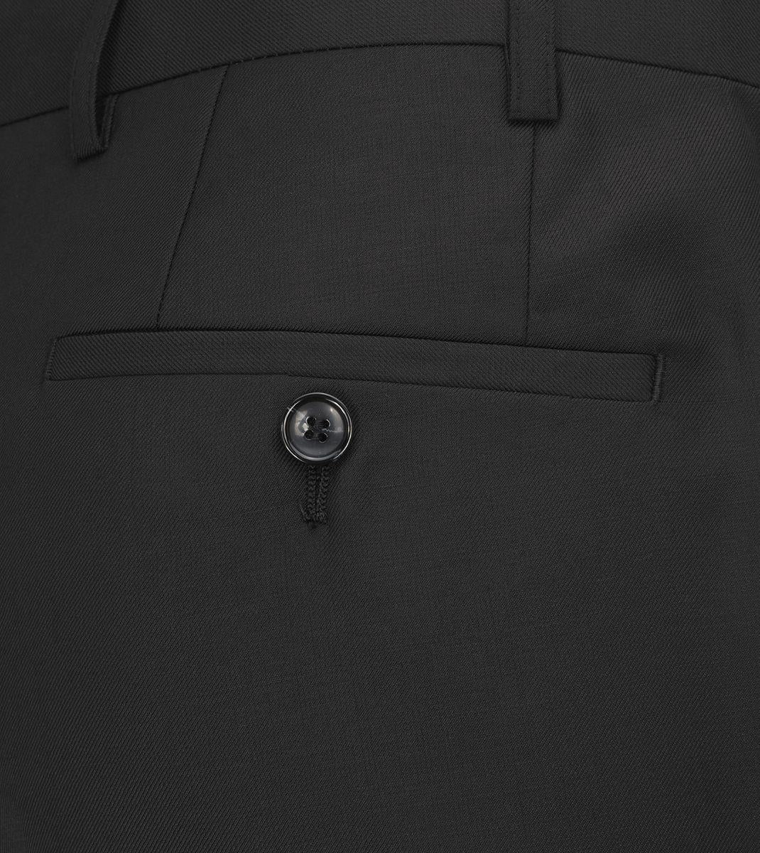 Skopes Farnham Suit Tailored Fit Trousers For Men in Black, 30W to 58W