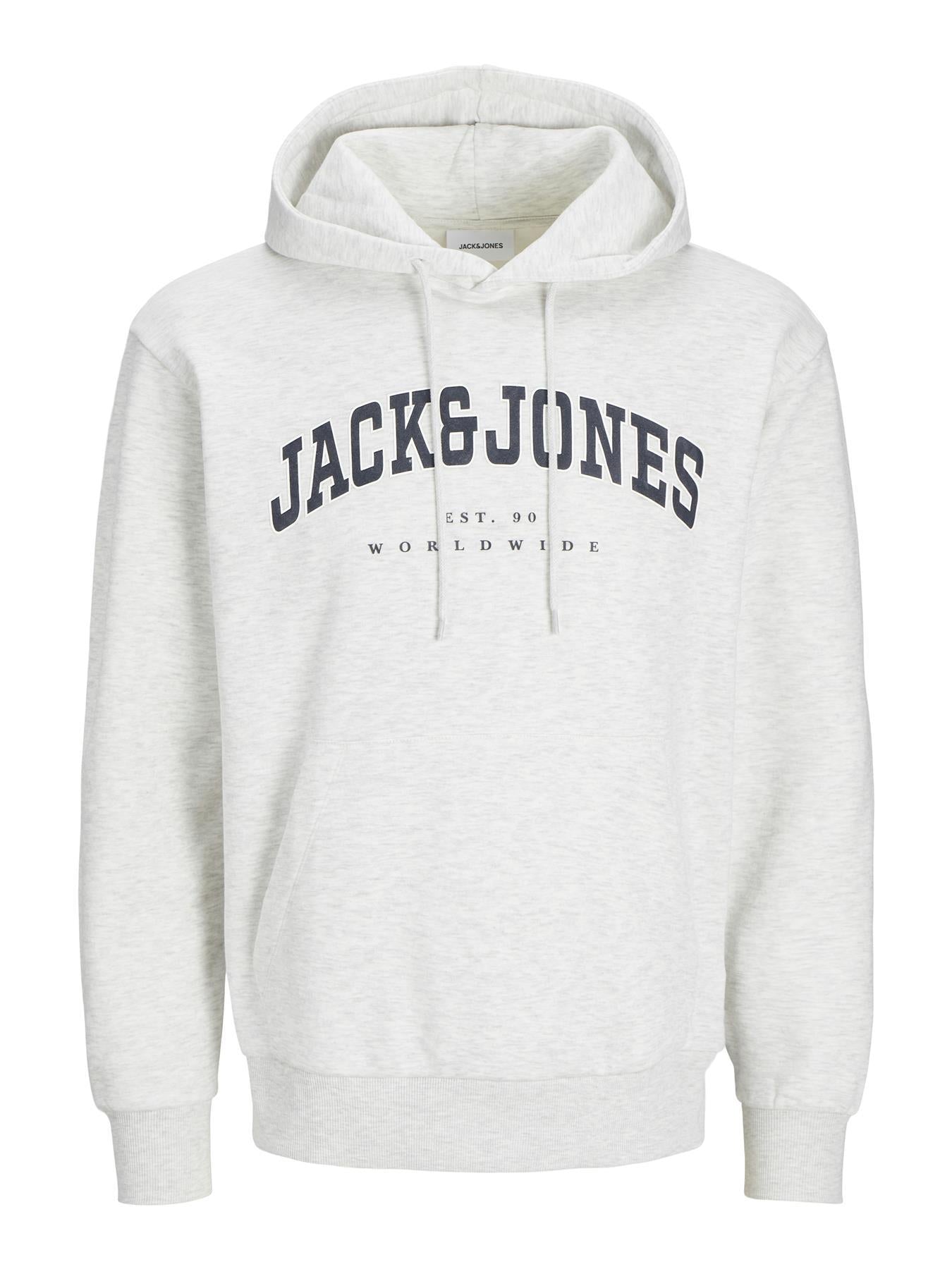 Jack & Jones Sweatshirt Hoodie For Men (JJECALEB VARSITY) in 5 Colours, L-XL