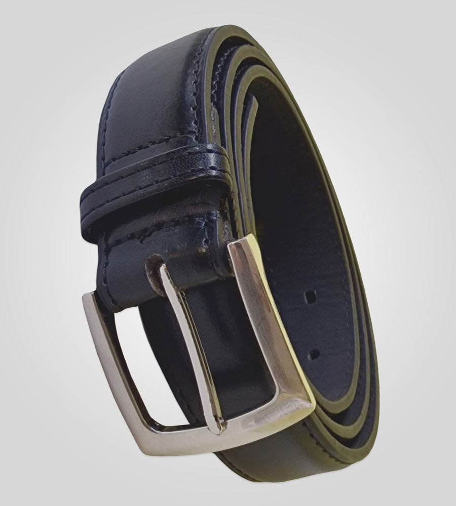 DUKE LONDON SQUARE BUCKLE PLAIN BELT (KS9045) 3CM WIDE IN WAIST SIZE 42 TO 64