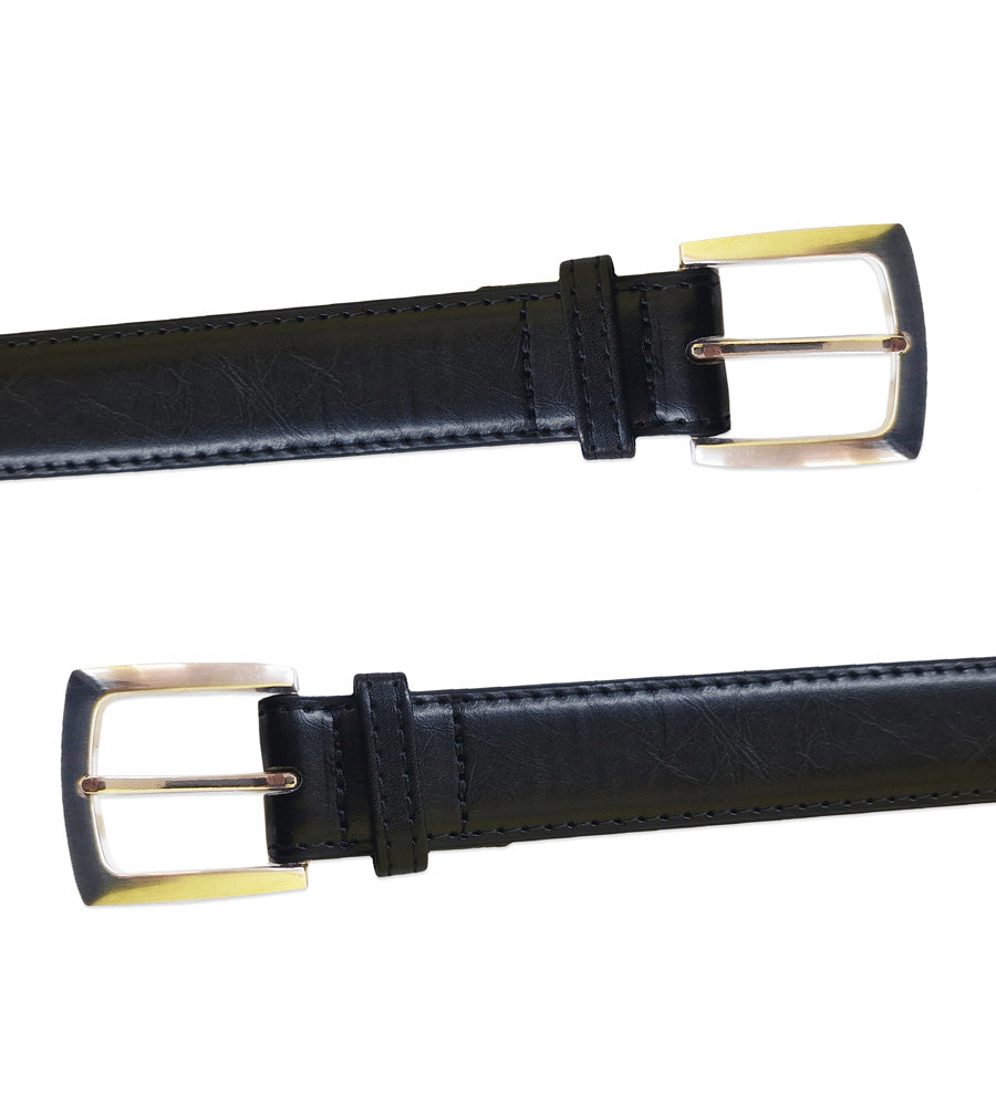 DUKE LONDON SQUARE BUCKLE PLAIN BELT (KS9045) 3CM WIDE IN WAIST SIZE 42 TO 64