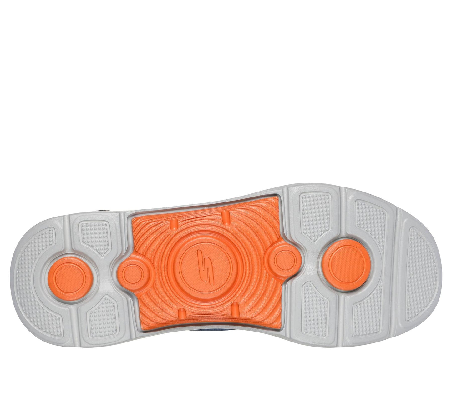 Skechers Lace Up Shoe For Men Slip Ins Go Walk Arch Fit 2.0 Simplicity 2.5 in Navy/Orange, 6-15