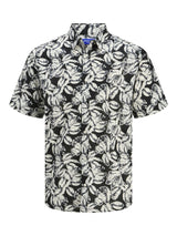 Jack & Jones Short Sleeves Shirt For Men (JORJOSHUA SPLIT AOP) in 3 Colours, 4XL-7XL