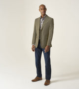 Skopes Tailored Fit Padua Jacket For Men in Sand Beige Herringbone, 36S-62L