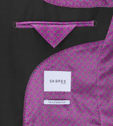 Skopes Farnham Suit Tailored Fit Jacket For Men in Black, 36S to 62L