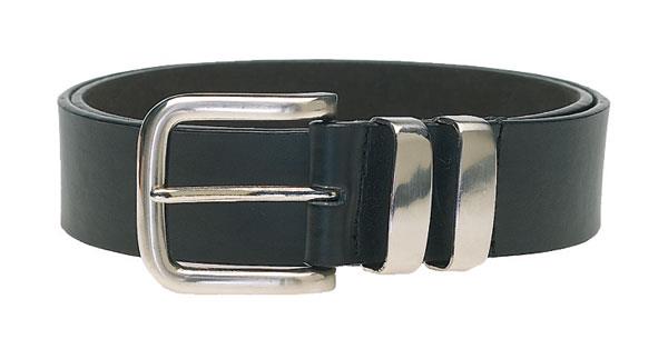 DUKE LONDON DOUBLE METAL LOOP FASHION BELT 3.5CM WIDTH IN WAIST SIZE 32 TO 42 INCHES