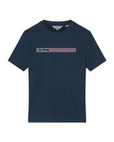 Ben Sherman Big Size Core Stripe Short Sleeve T-Shirt For Men in Dark Navy, 2XL-5XL