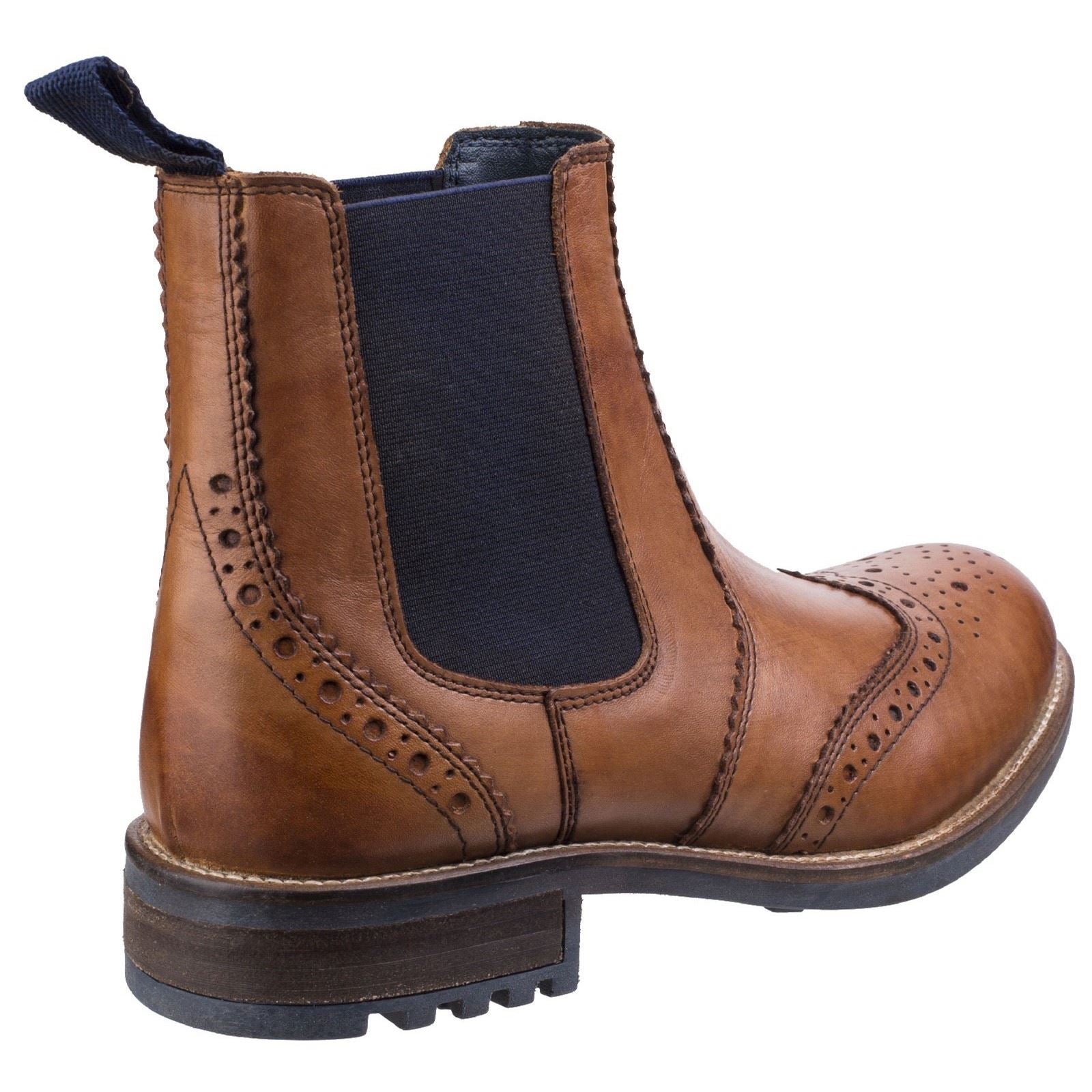 Cotswold Men Boots - Cirencester Chelsea Brogue in 2 Colours, 6-12