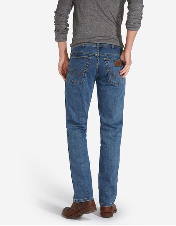 Wrangler Men's Texas Stretch Stonewash Blue Jeans (W12133010) Waist 30 to 50"