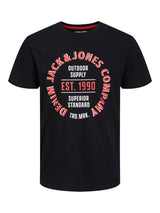 Jack & Jones Men's Plus Size Short Sleeves T-Shirt Size 1XL to 6XL, Multicolours