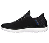 Skechers Slip On Sneaker Shoe For Men Summits High Range Mesh Slip-Ins in Black, 5.5-14